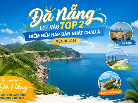 Đà Nẵng lọt vào top 2 điểm đến hấp dẫn nhất châu Á mùa hè 2026